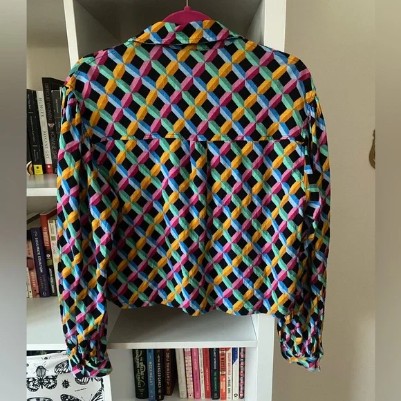 FBC Long Sleeve Soft Linen Fantasy Blouse - Picture 5 of 6